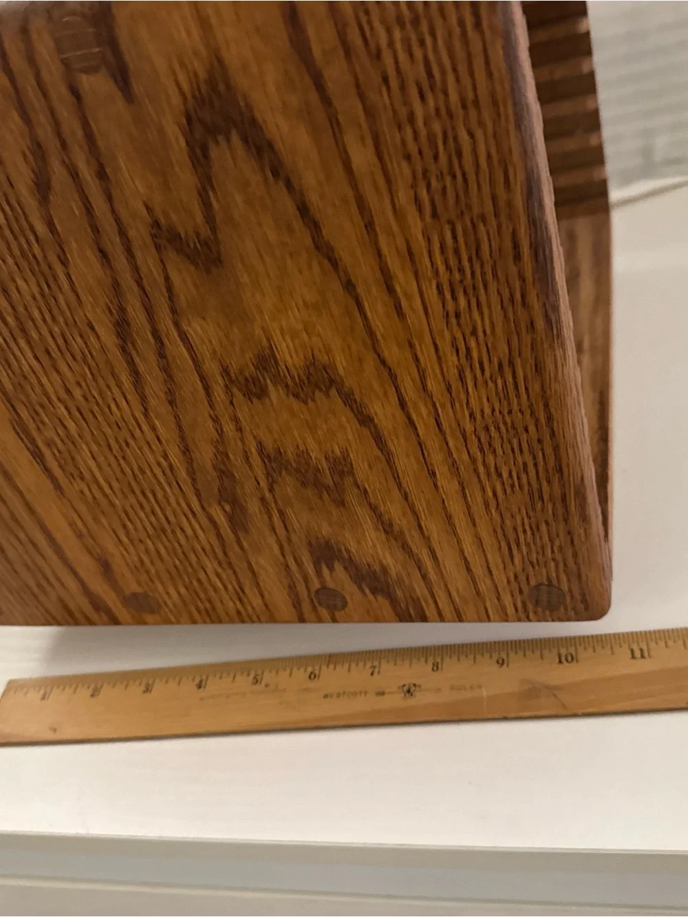 Vintage 90s Wooden CD 40 Slot Shelf Organizer Swivel Natural Brown